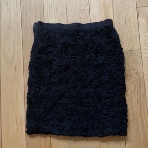Black flower skirt